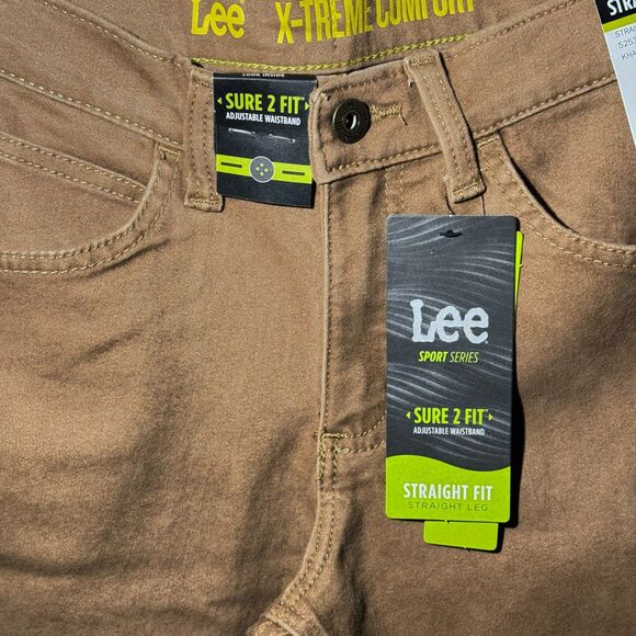 Lee X-Treme Comfort Sport Pants Women’s 12R Khaki Stretch Straight NWT - Picture 6 of 10